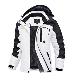 Unisex White Water-Resistant Jacket